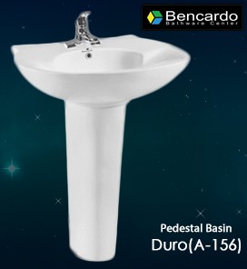 Bencardo Ceramic Pedestal Wash Basin-A-156
