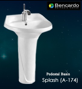 Ceramic Pedestal Wash Basin-A-174