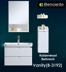 Rubber Wood Bathroom Vanity - B-3192