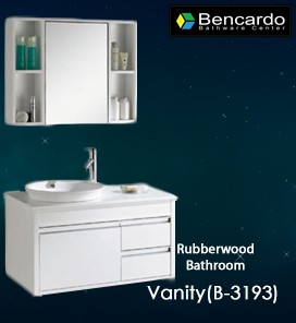 Rubber Wood Bathroom Vanity - B-3193