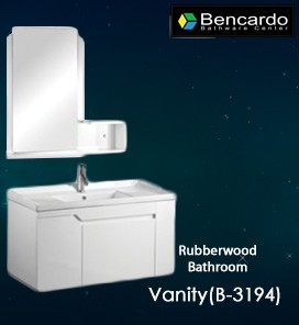 Rubber Wood Bathroom Vanity - B-3194