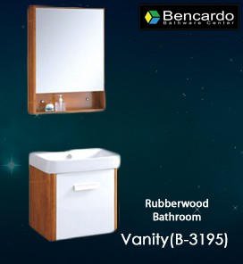 Rubber Wood Bathroom Vanity - B-3195