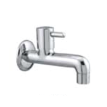 Quarter Turn Faucets- Bib Cock Long Body with Wall Flange -  A-802