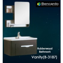 Rubber wood Bathroom Vanity - B-3187