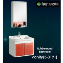 Rubber Wood Bathroom Vanity - B-3191