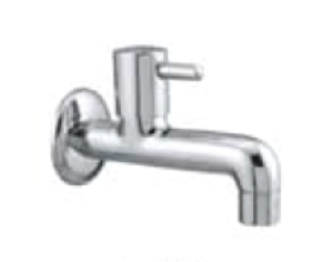Quarter Turn Faucets- Bib Cock Long Body with Wall Flange -  A-802